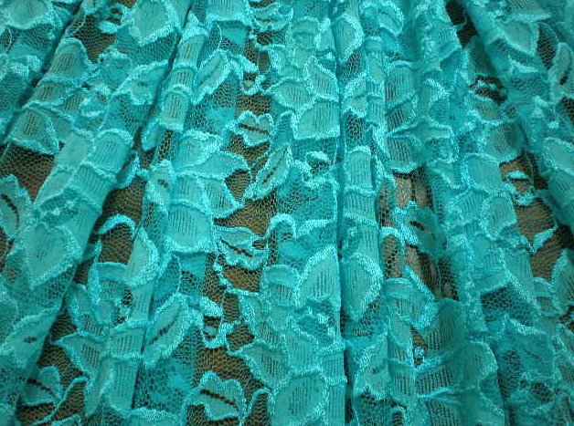 2.Aqua Romance Flower Lace